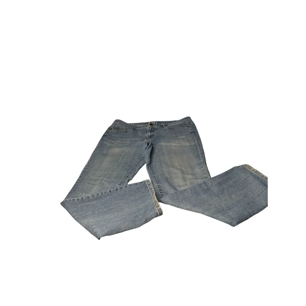 Loft Ann Taylor Mid Rise Modern Slim Jeans Blue Med Wash size 14 - Picture 6 of 15